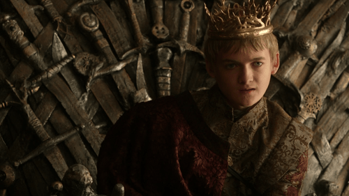 Jack Gleeson è Joffrey Baratheon, Re-bambino che gioca al massacro ne Il Trono di Spade (2011-)