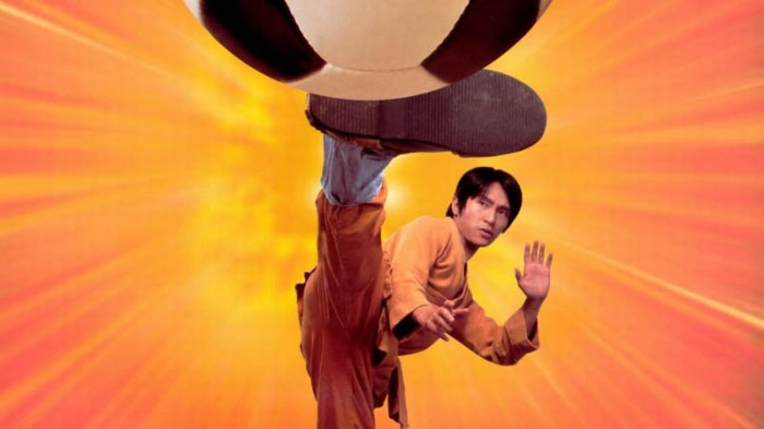 Stephen Chow è il banzai incendiario del pallone in Shaolin Soccer (2001)