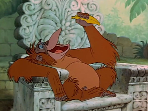 Re Luigi è l’orango-friend di Mowgli ne Il Libro della Giungla (1967)