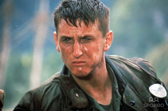 Sean Penn è Tony Meserve in Vittime di Guerra (1989): Il sergente psicopatico che inneggia a Gengis Khan sequestrando una giovane vietnamita.