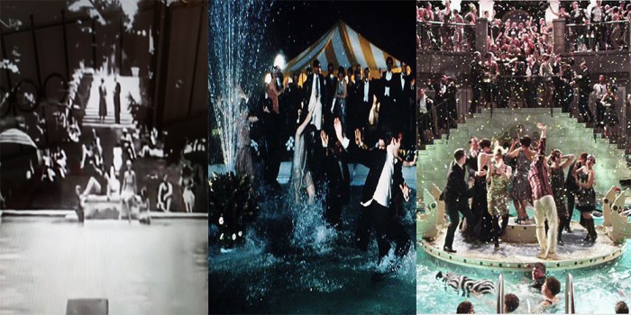 Gli sfarzosi party in piscina nella villa di Gatsby: 1926,1974 e nella vesione luhrmanniana