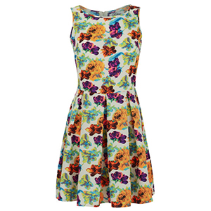 Madam Rage Women's Bright Floral Skater Dress €15.25 su thehut.com