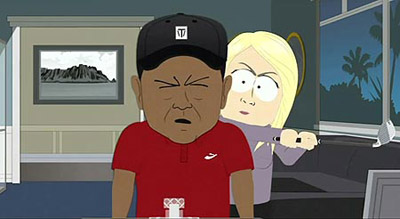 Tiger Woods colpito brutalmente con la mazza da golf dalla mogliettina (14ª stagione)