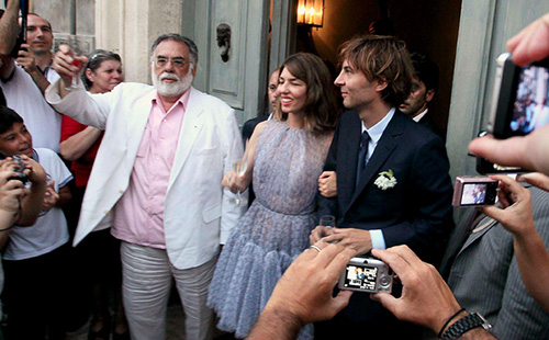La regisra Sofia Coppola e il vocalist dei Phoenix Thomas Mars in Basilicata nella terra del Padrino-papà.
