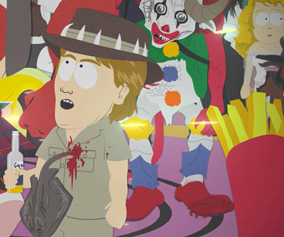 Steve Irwin con la razza conficcata sul petto (10ª stagione). L’aculeo velenoso di una razza spinosa fu, appunto, fatale per Mr. Crocodile Hunter  rimasto vittima di un incidente subacqueo nel 2006. L’irriverente episodio fu oggetto di numerose polemiche. 