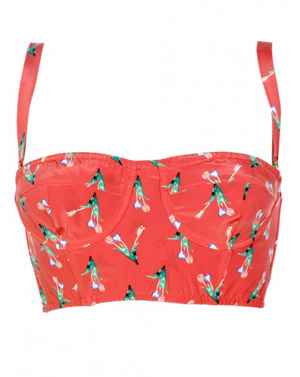 Floral Bustier Top $90.00 su shoplesnouvelles.com