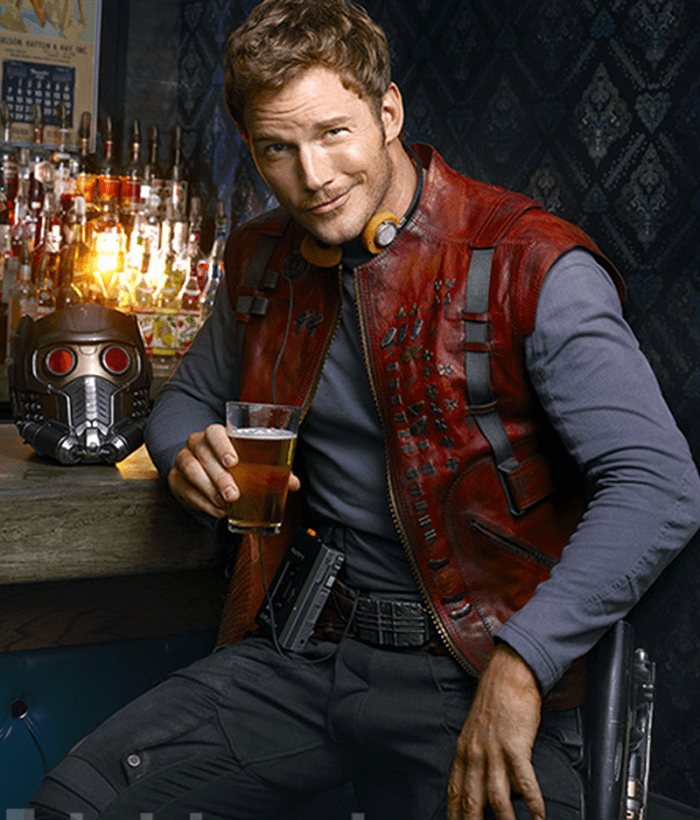 Peter Quill alias Star-Lord è un novello Han Solo che omaggia con la sua giacca bordeaux Marty McFly.