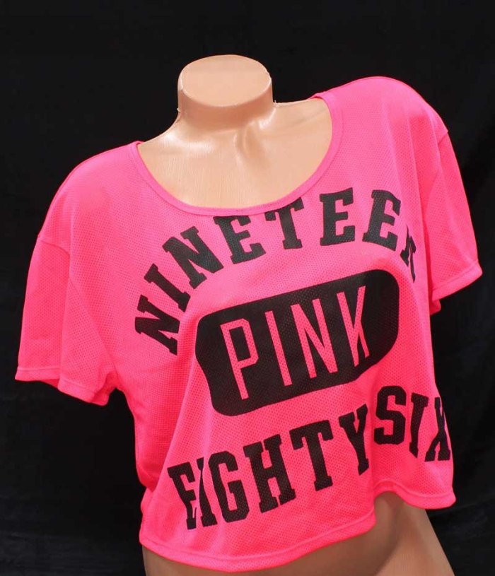 Victoria's Secret Crop Mesh Tee