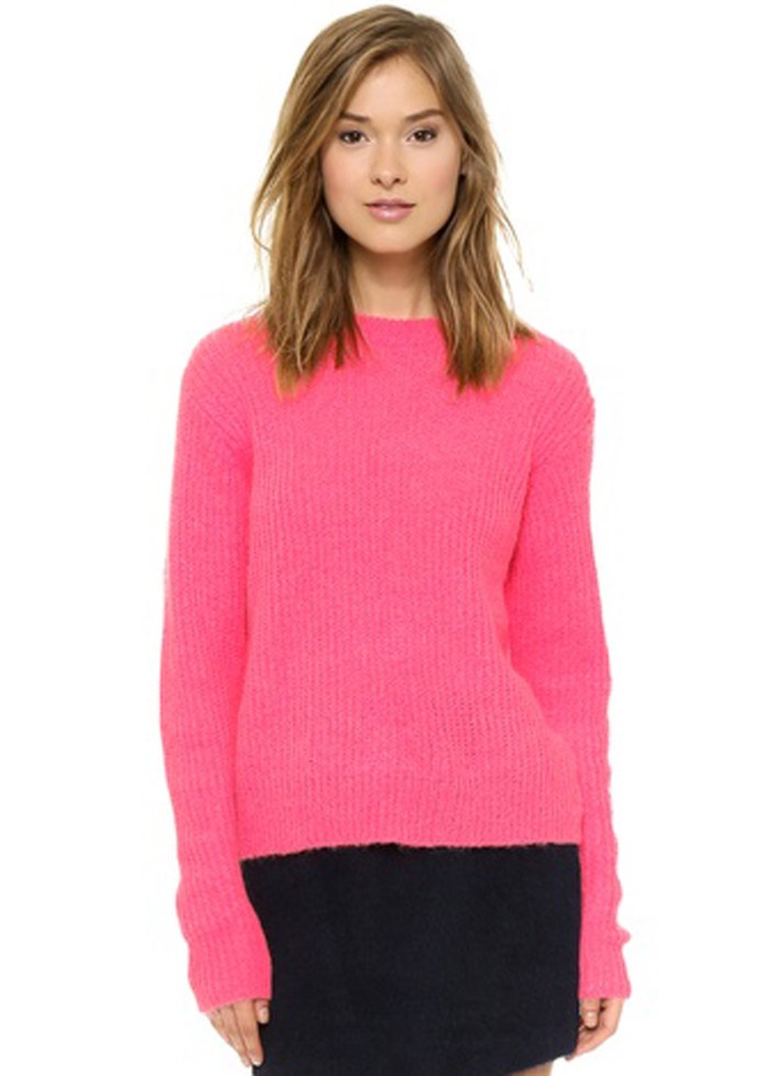  T by Alexander Wang Mohair Crew Neck Pullover $295.00 
